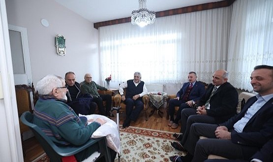 Büyükakın’dan, milli güreşçiye vefa ziyareti