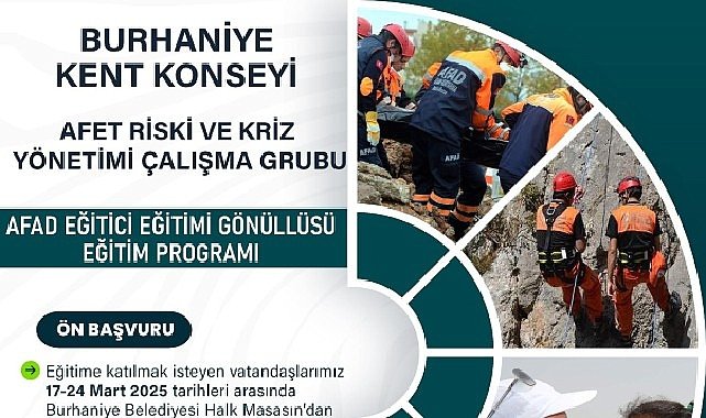 Burhaniye Kent Konseyi’nden AFAD Eğitici Eğitimi Gönüllüsü Programı