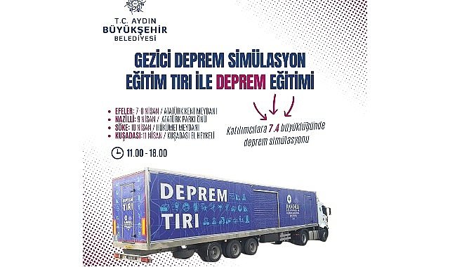 Aydın Büyükşehir Belediyesi’nden Deprem Simülatörü