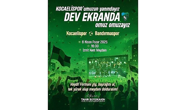 Büyükşehir, Bandırma maçını dev ekrana taşıyor