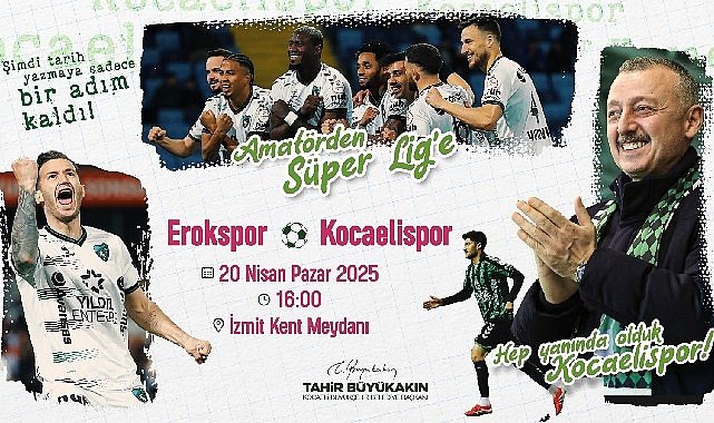 Şampiyonluk aşkına İzmit Kent Meydanı’na