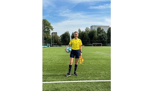 FIFA kokartlı kadın hakem Türkiye’de bir ilke imza attı!