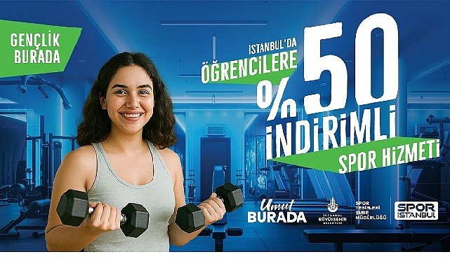 Öğrencilere Yüzde 50 Spor İndirimi