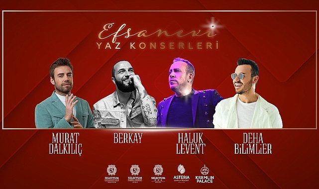 Efsanevi yaz konserleri ile eğlenceli tatiller yaşanıyor