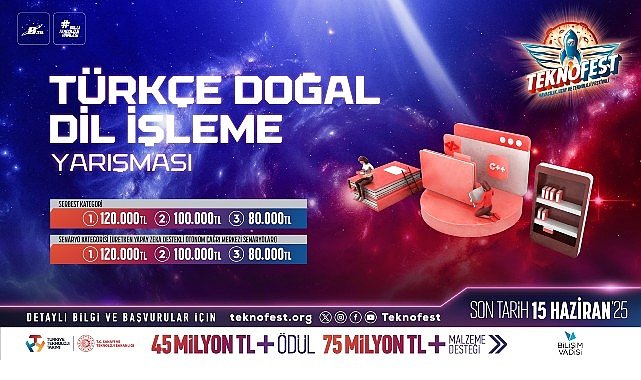 TEKNOFEST Türkçe Doğal Dil İşleme Yarışması Başvuruları Devam Ediyor
