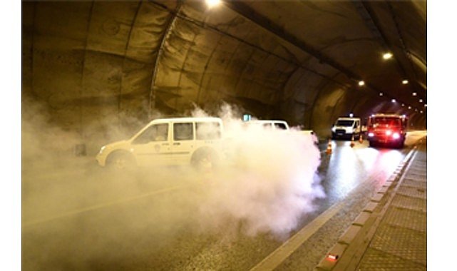 Tünelde nefes kesen tatbikat