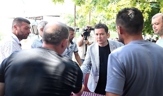 Başkan Erkan Aydın yangın bölgesinde