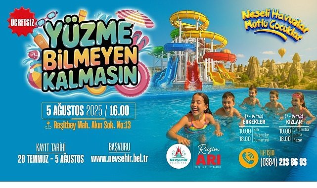 Nevşehir Belediyesi Yüzme Havuzu Açılıyor