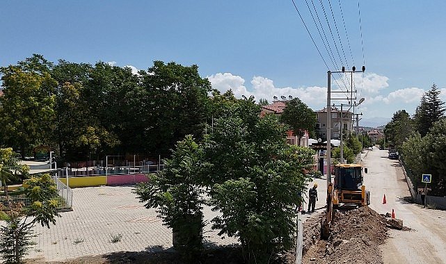 Elmalı Gündoğan Mahallesi’nde 2 kilometrelik yeni içme suyu hattı