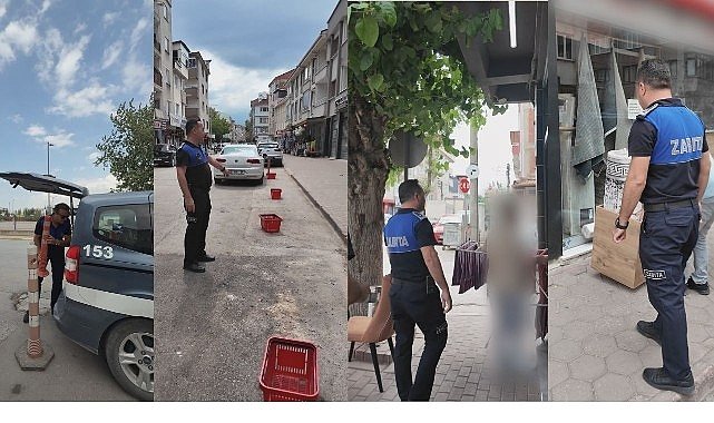 İnegöl’de Kaldırım Ve Yol İşgallerine Geçit Yok