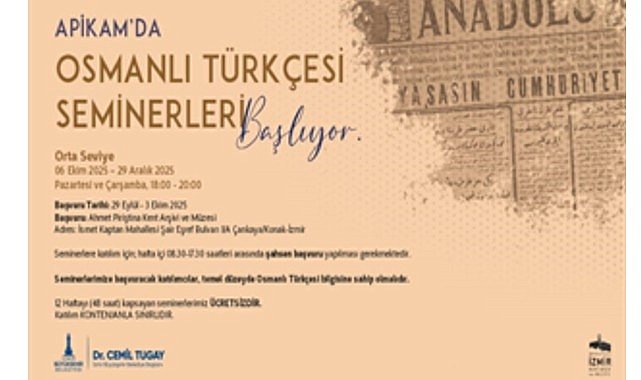 APİKAM’da “Orta Seviye Osmanlı Türkçesi Seminerleri” başlıyor