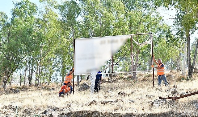 Belediye ekipleri kent estetiği ve güvenlik için sahada
