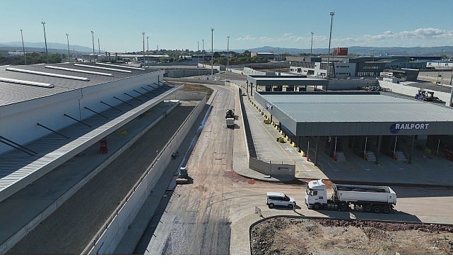 Railport’un çevre yolları asfaltlanıyor