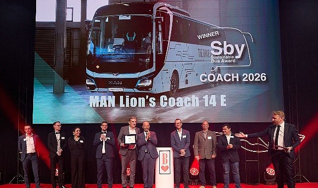 MAN Lion’s Coach E, “2026 Yılının Sürdürülebilir Otobüsü” seçildi