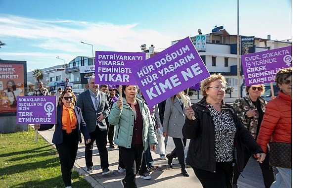 Güzelbahçe Kadına şiddete hayır dedi