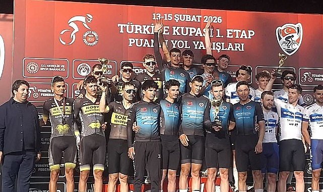 Büyükşehirli Bisikletçiler Türkiye Kupası 1. Etap Puanlı Yol Yarışlarında İkinci Oldu