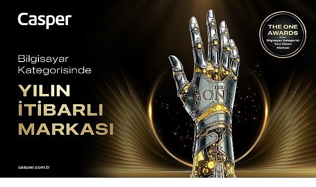 Casper The One Awards’ta Bilgisayar Kategorisinde  “Yılın İtibarlı Markası” Seçildi