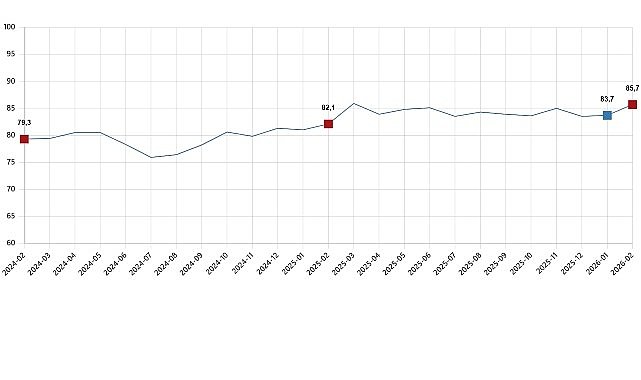 Tüketici Güven Endeksi, Şubat 2026