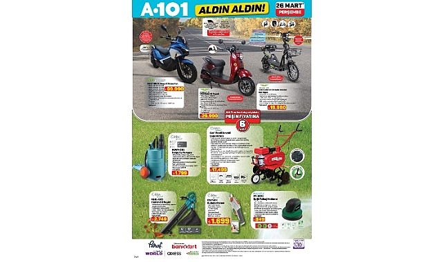 26 Mart’ta A101’de Mobilite Ürünleri