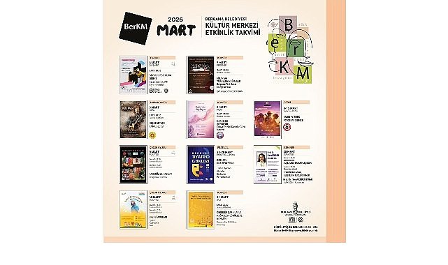 Bergama Belediyesi Kültür Merkezi’nde Mart Ayı Dopdolu Geçecek