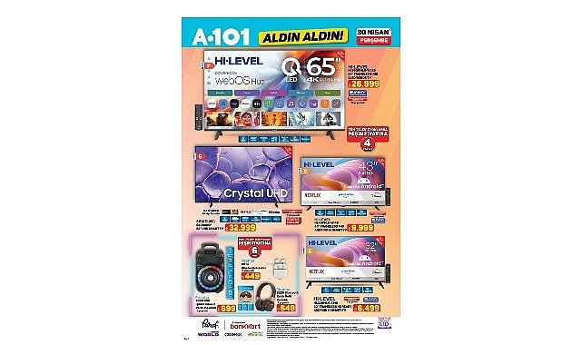 30 Nisan’da A101’de Mobilite ve Teknoloji Ürünleri