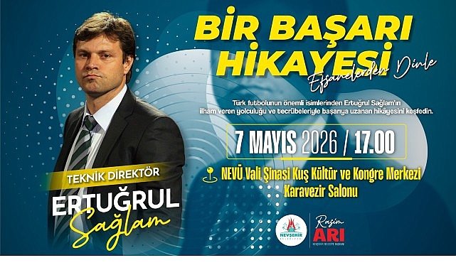 “Bir Başarı Hikâyesi” Söyleşisinde Ertuğrul Sağlam’ı Ağırlayacağız