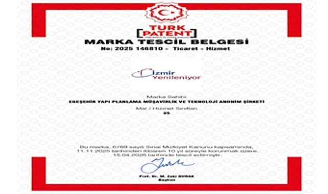 “İzmir Yenileniyor” markası tescillendi