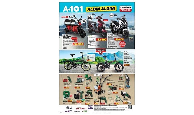 11 Haziran’da A101’de Elektrikli Mobilite Dikkat Çekiyor